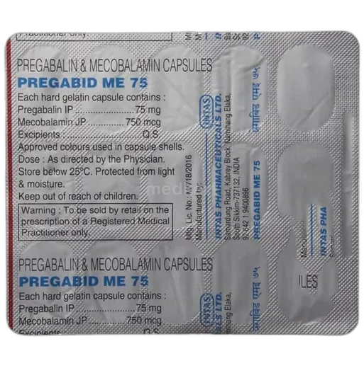 pregabid me 75mg capsule 15's